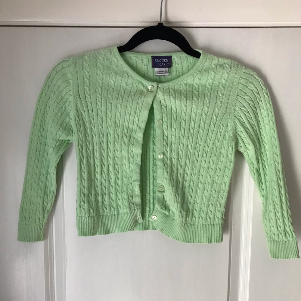 Girl’s Green Sweater / Cardigan